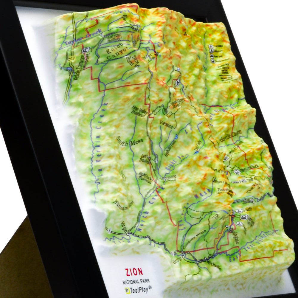 Zion 3D National Park map