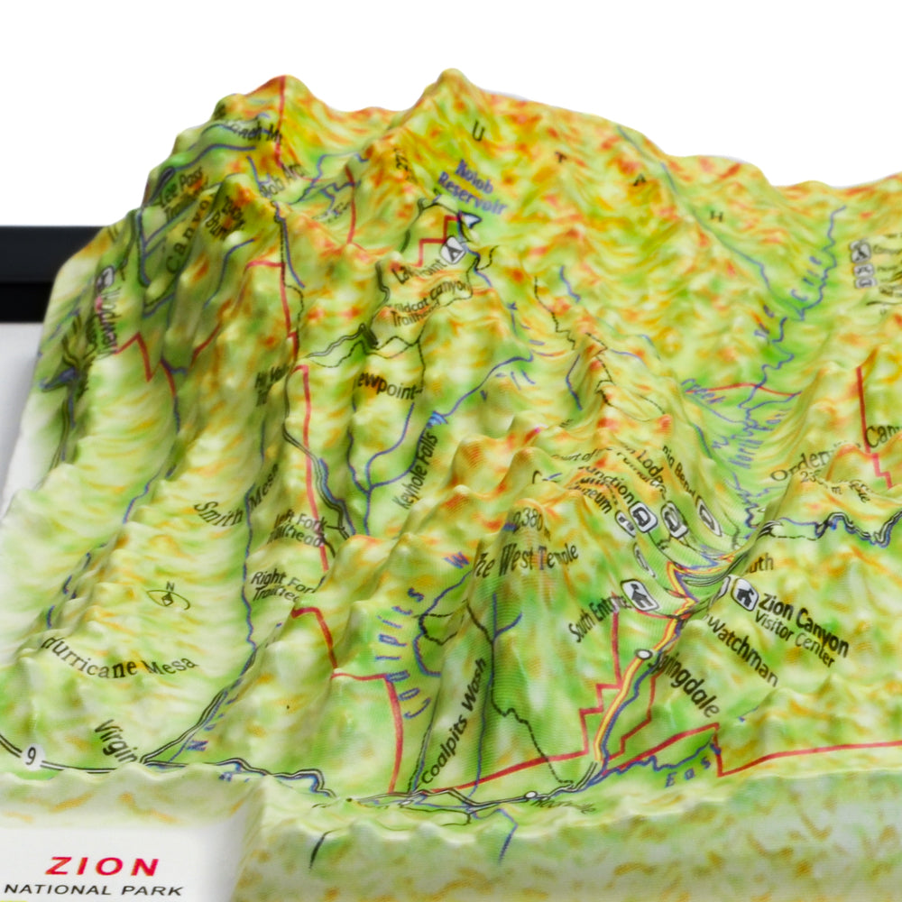 Zion 3D National Park map