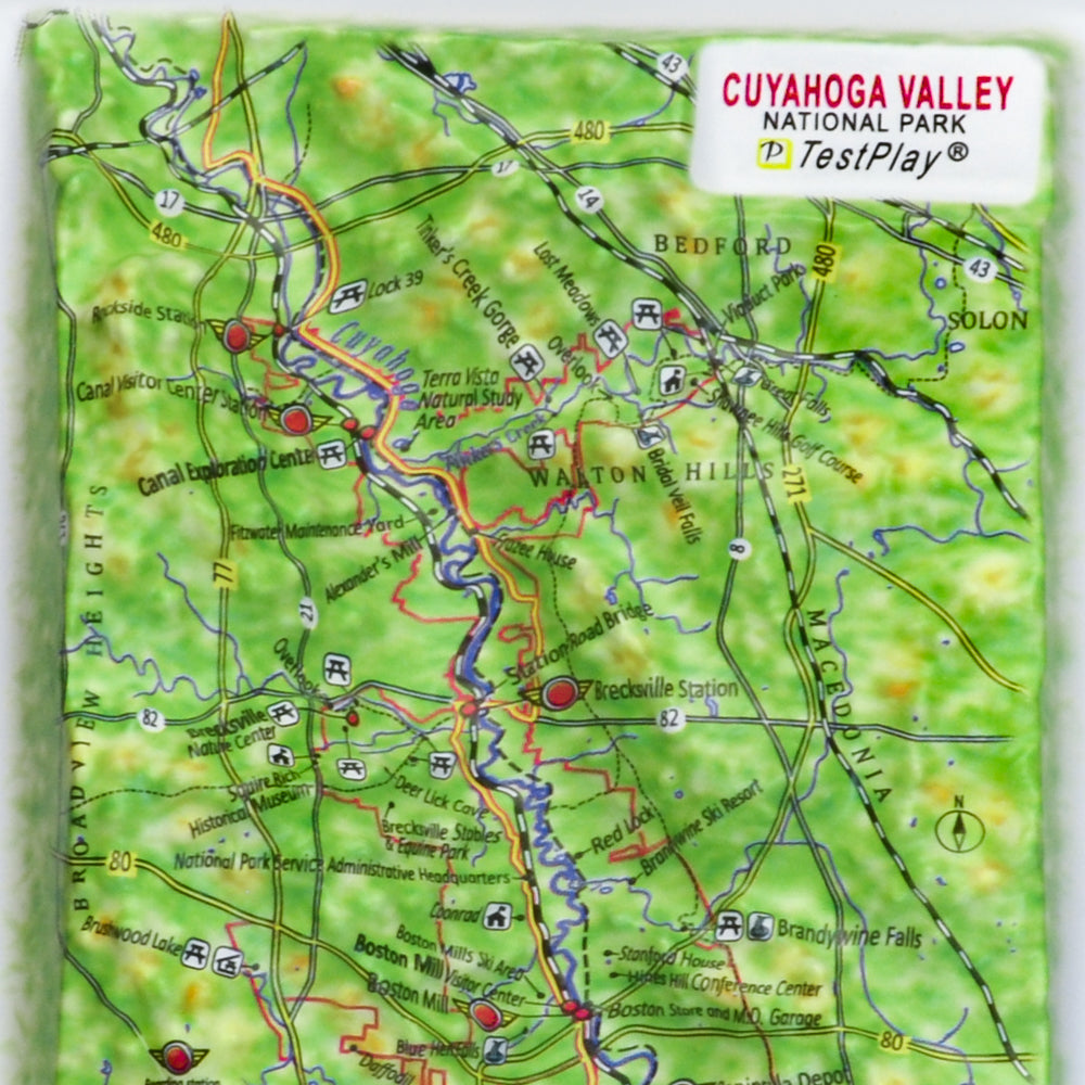 Cuyahoga Valley 3D National Park map