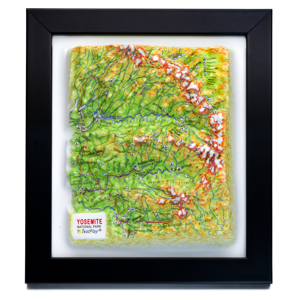 Yosemite 3D National Park map