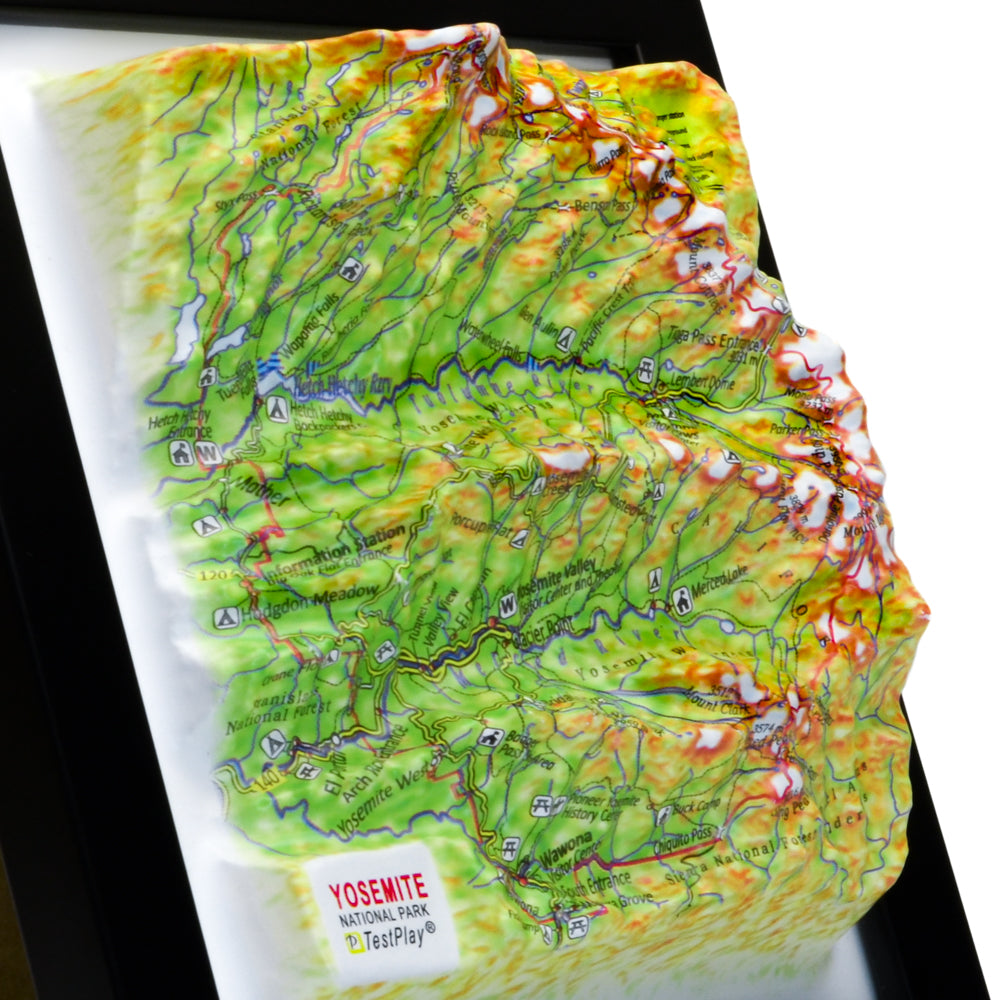 Yosemite 3D National Park map
