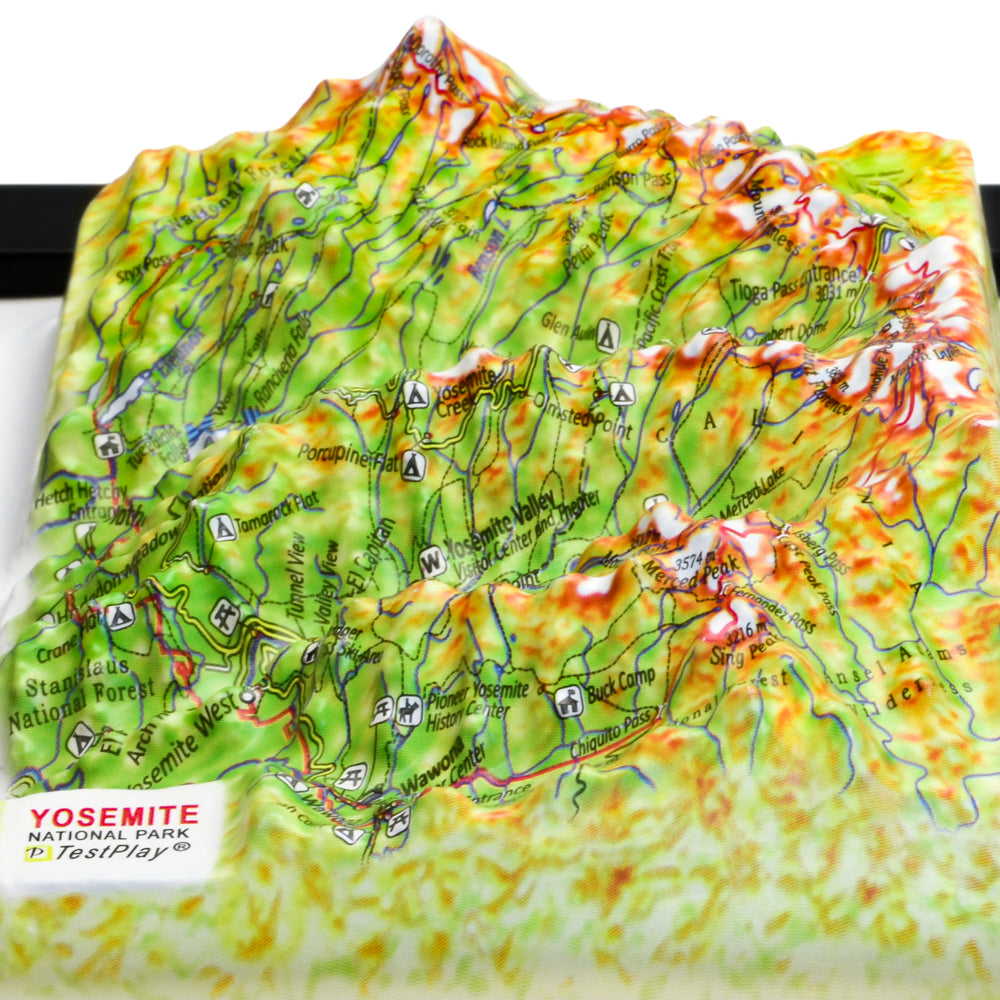 Yosemite 3D National Park map