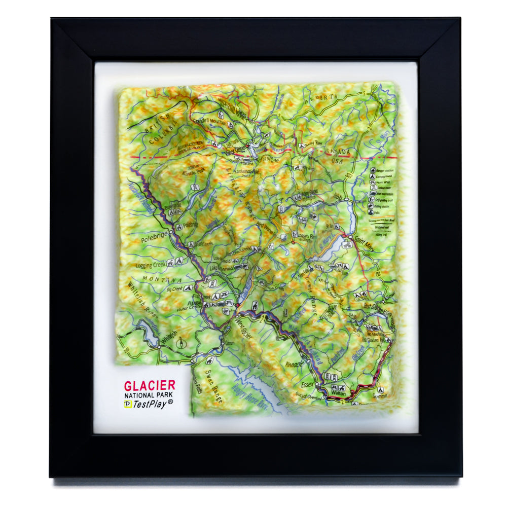 Glacier 3D National Park map