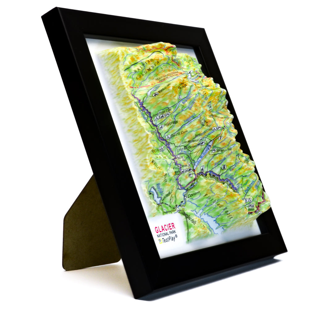Glacier 3D National Park map