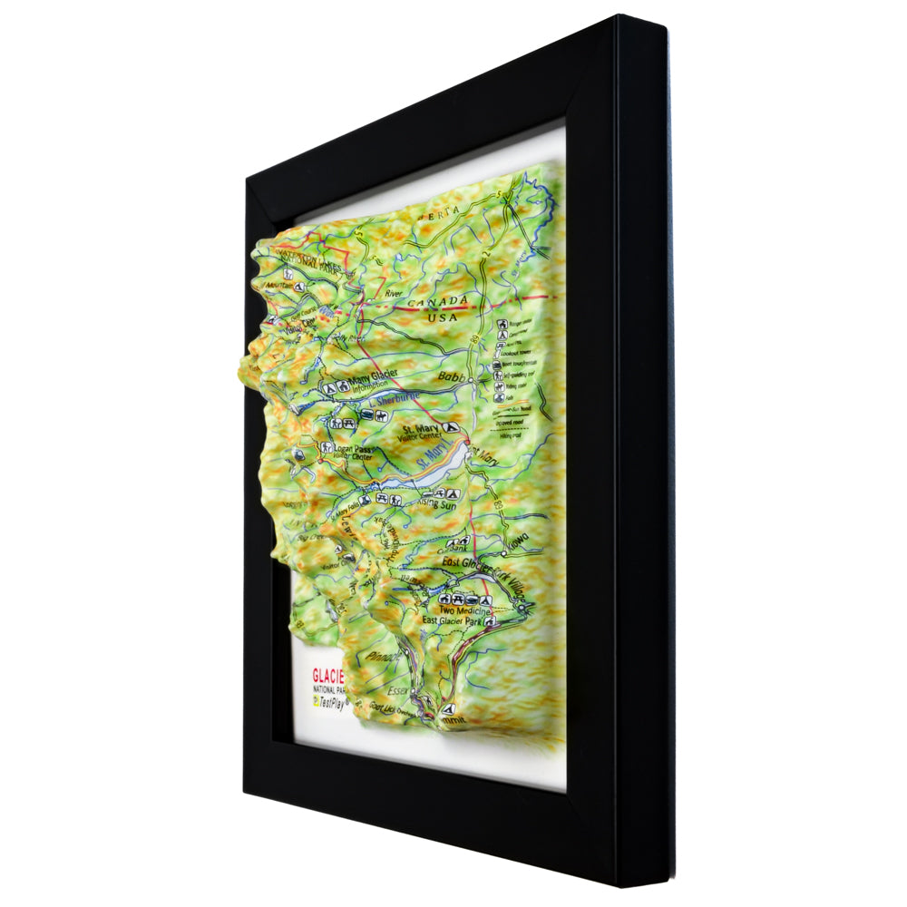 Glacier 3D National Park map