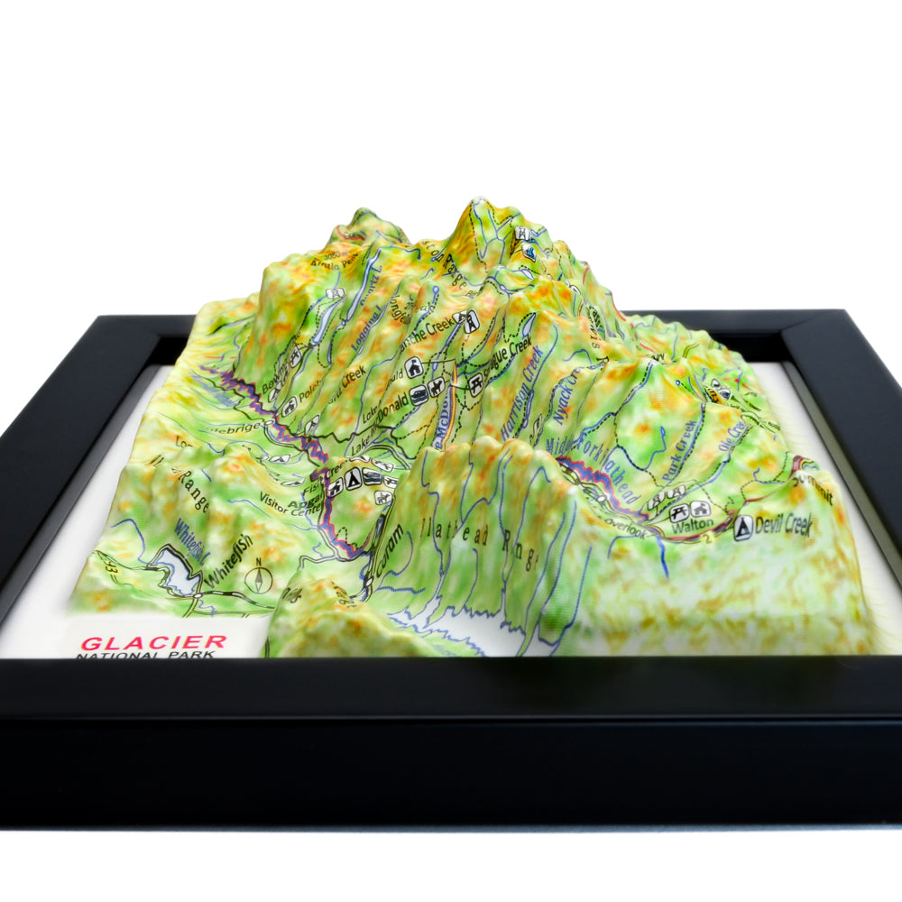 Glacier 3D National Park map