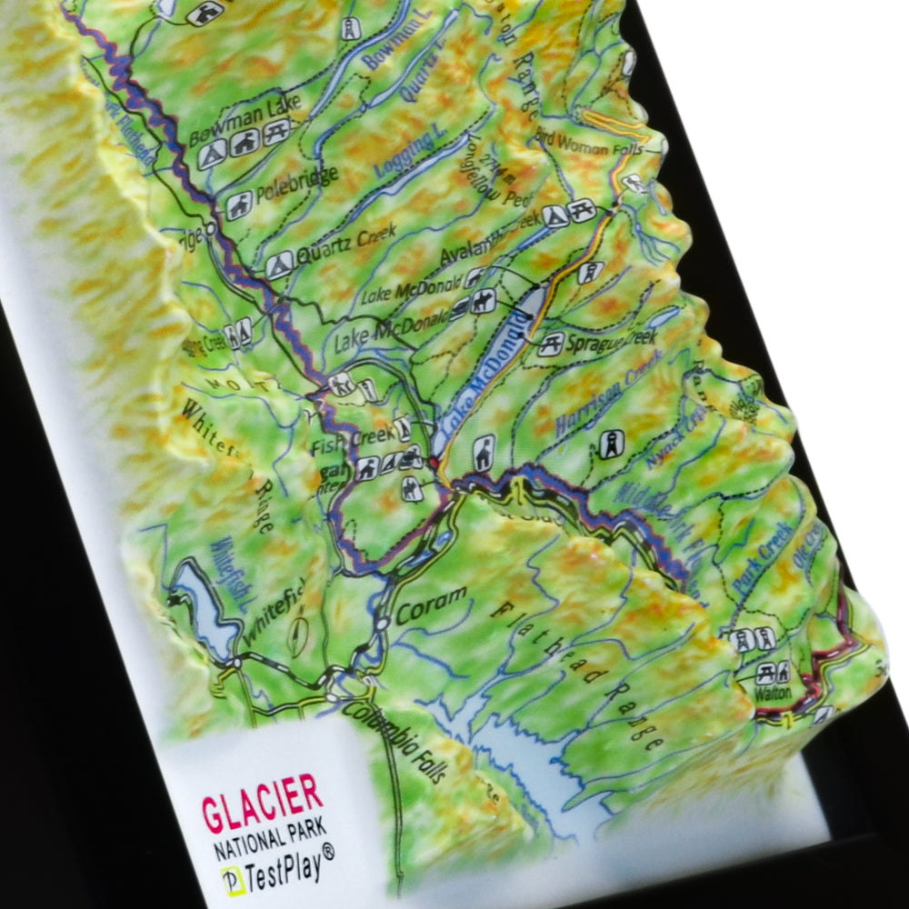 Glacier 3D National Park map