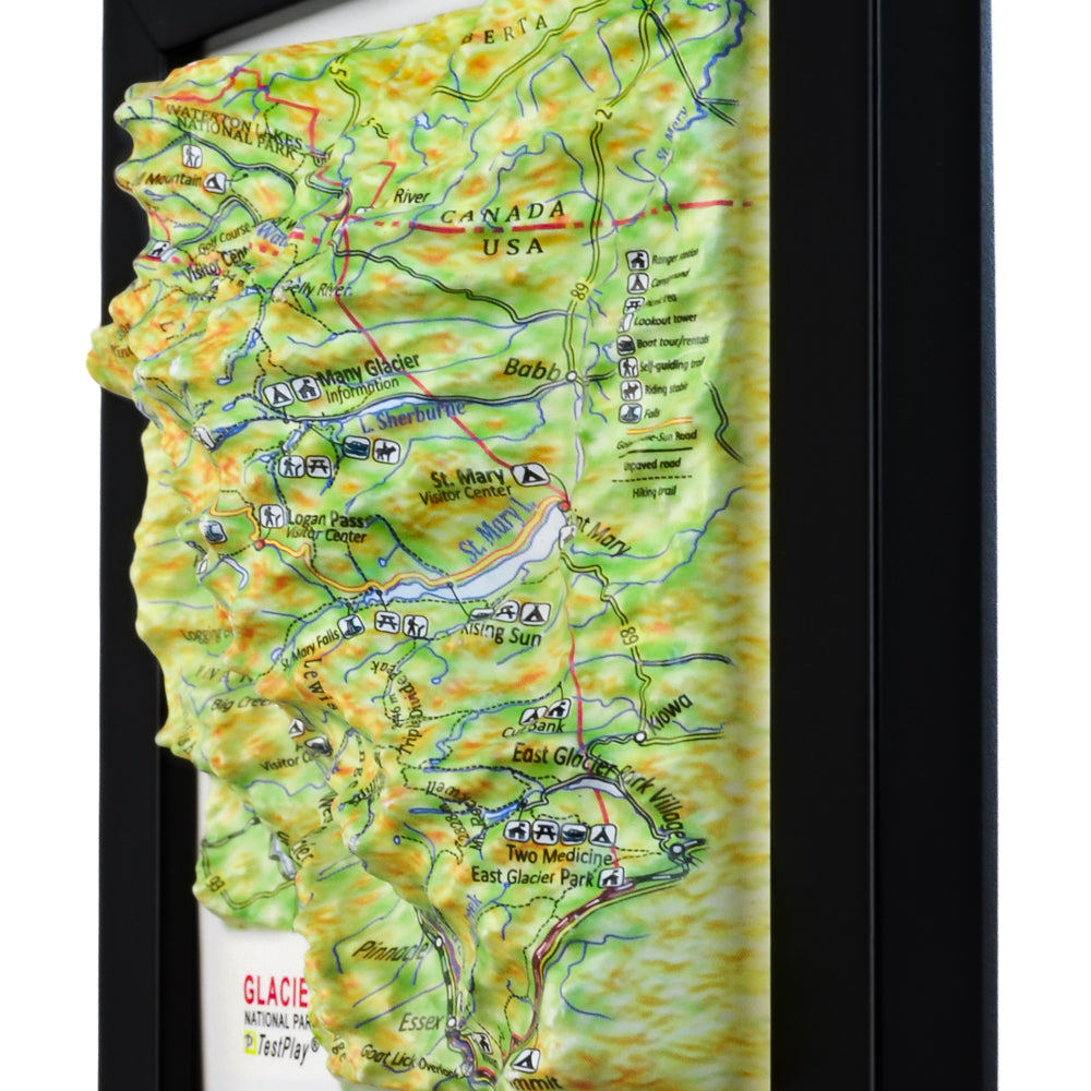 Glacier 3D National Park map