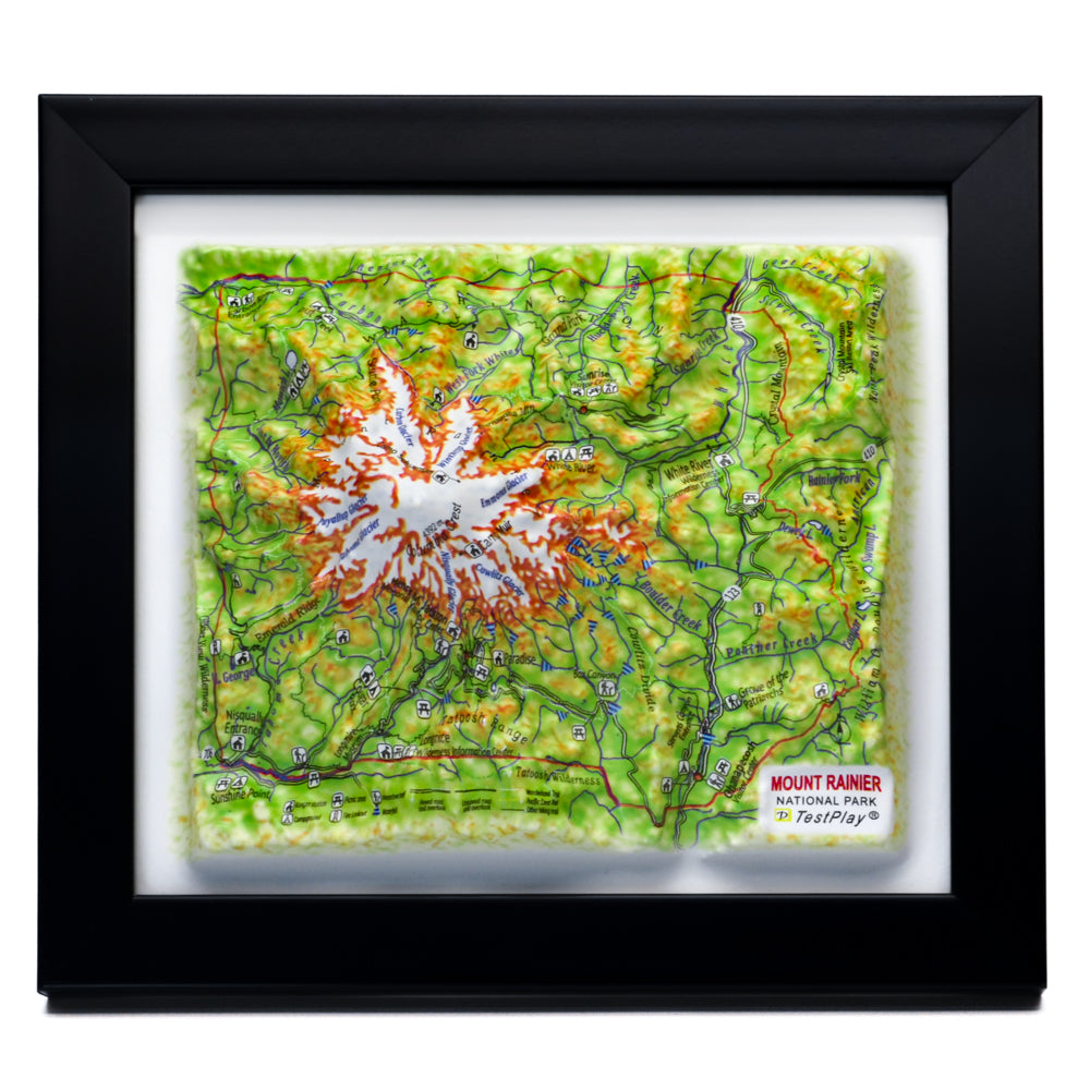 Mount Rainier 3D National Park map