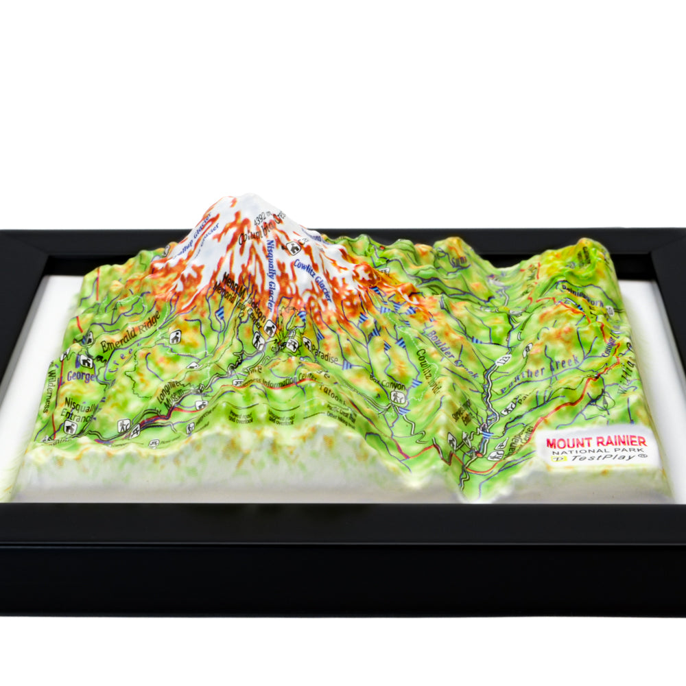 Mount Rainier 3D National Park map