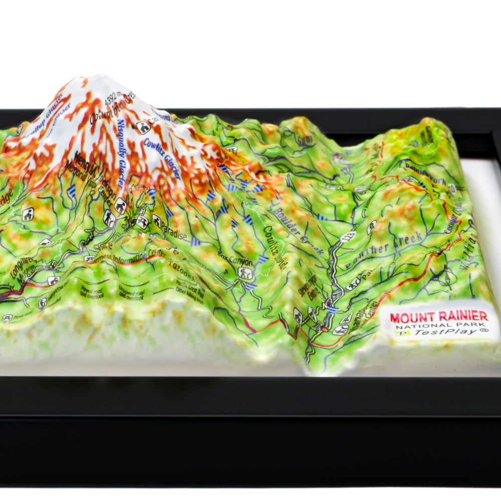 Mount Rainier 3D National Park map