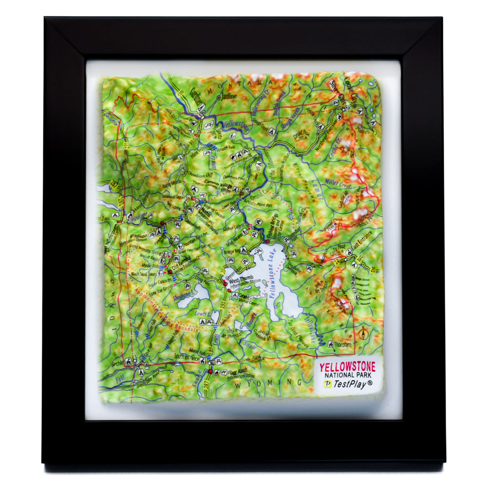 Yellowstone 3D National Park map