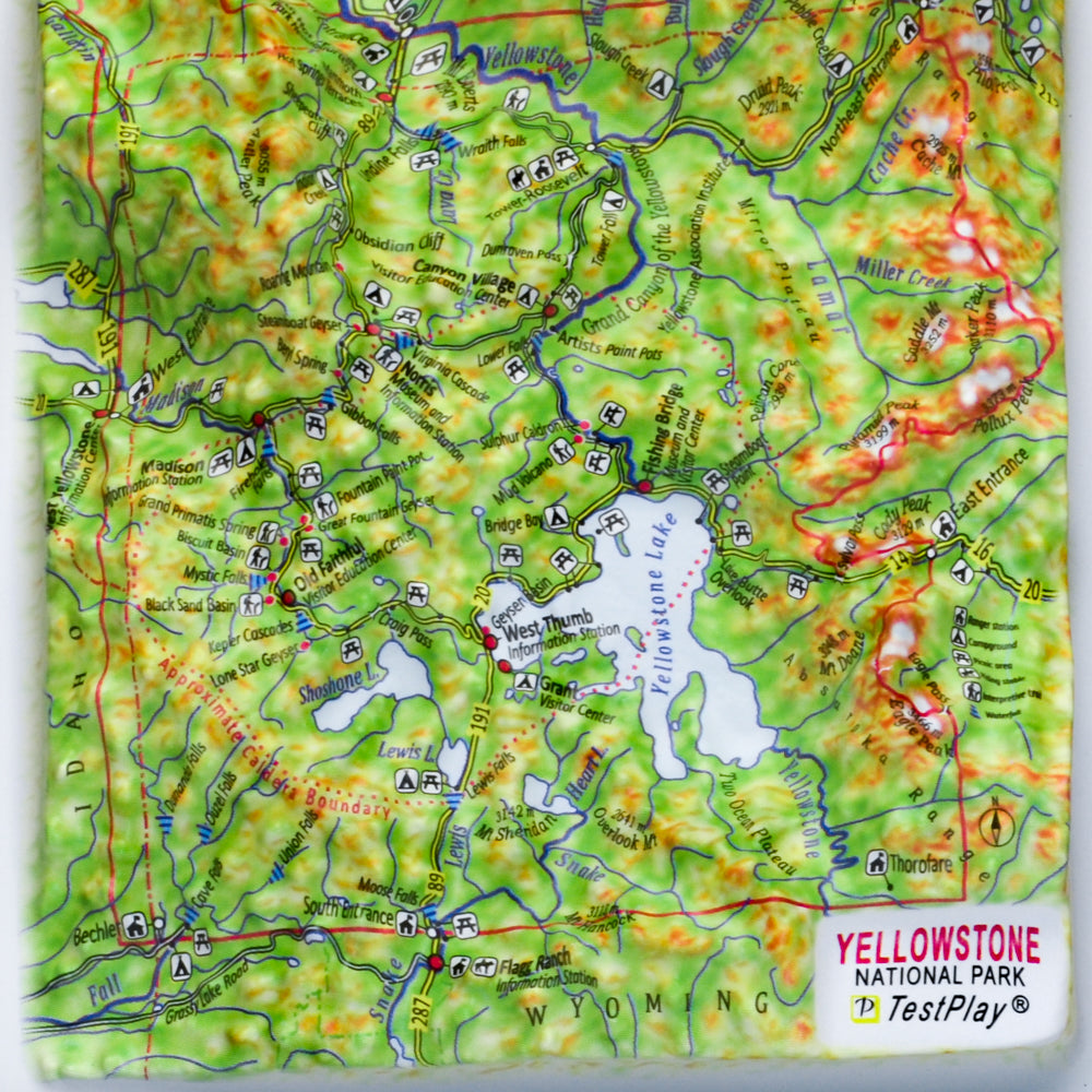 Yellowstone 3D National Park map