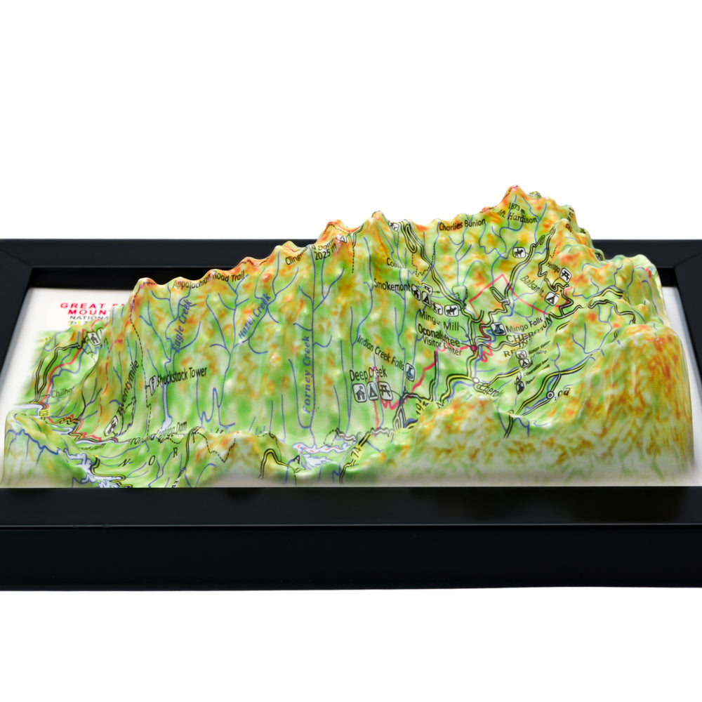 Great Smoky Mountains 3D National Park map