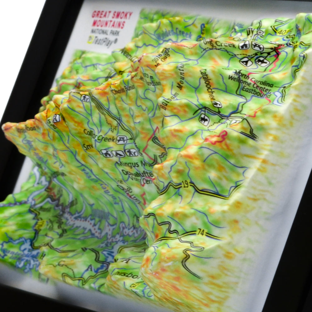 Great Smoky Mountains 3D National Park map