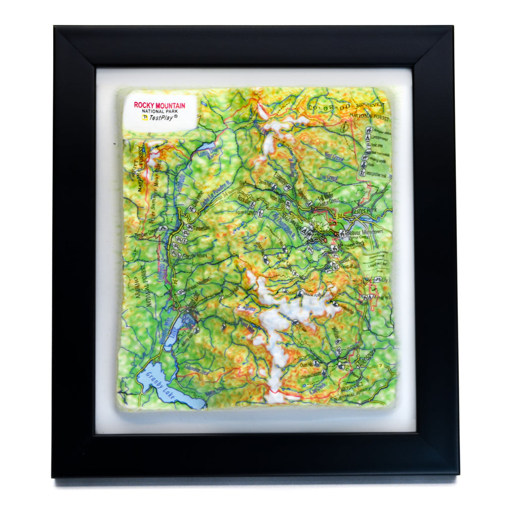 Rocky Mountain 3D National Park map