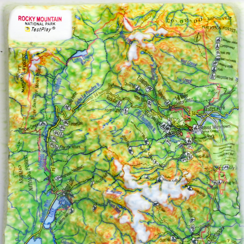 Rocky Mountain 3D National Park map