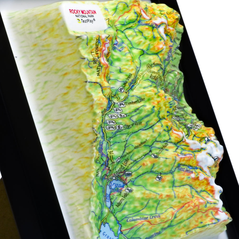 Rocky Mountain 3D National Park map