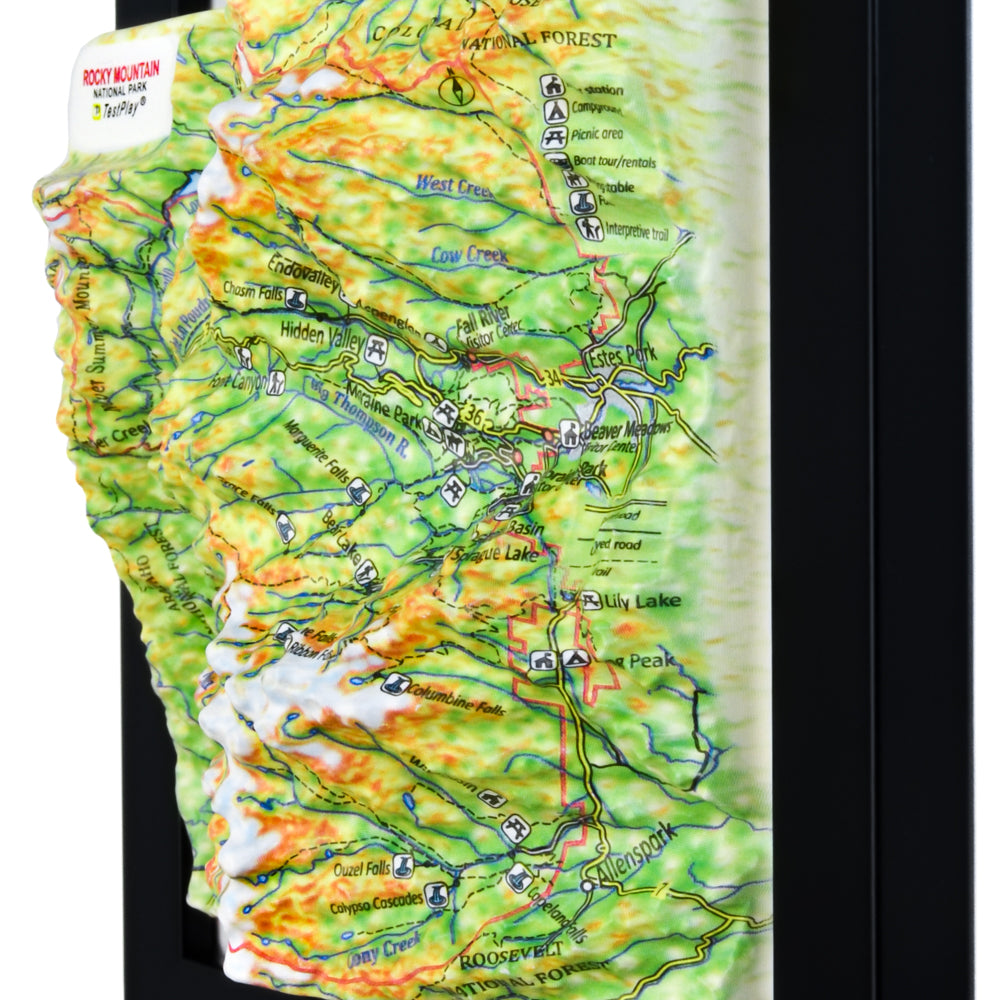 Rocky Mountain 3D National Park map