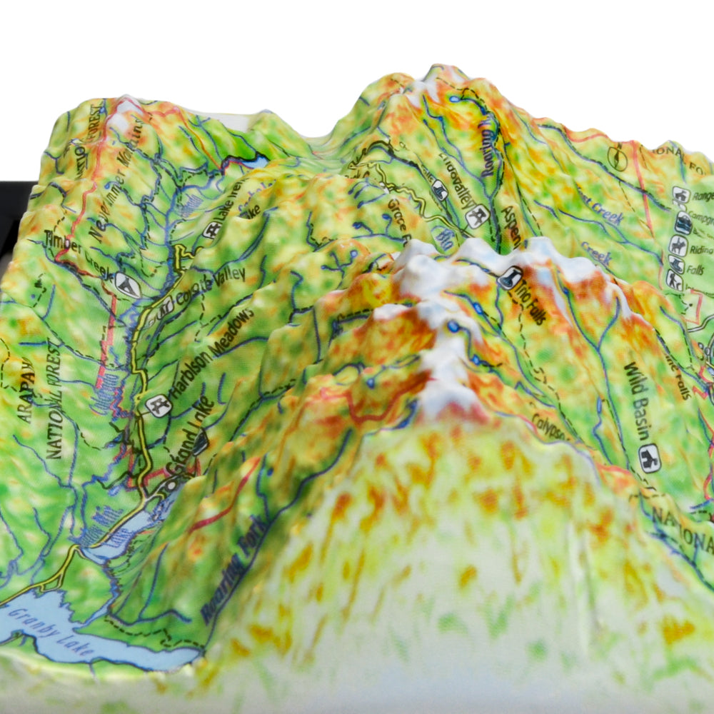 Rocky Mountain 3D National Park map