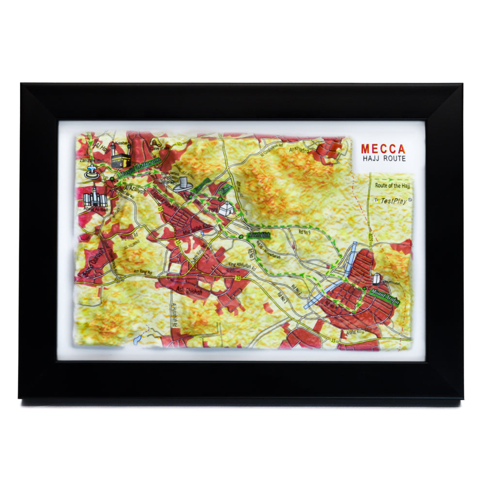 Mecca Hajj Route 3D map city