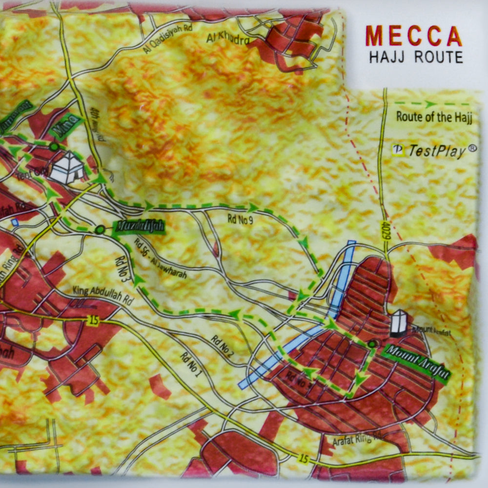 Mecca Hajj Route 3D map city