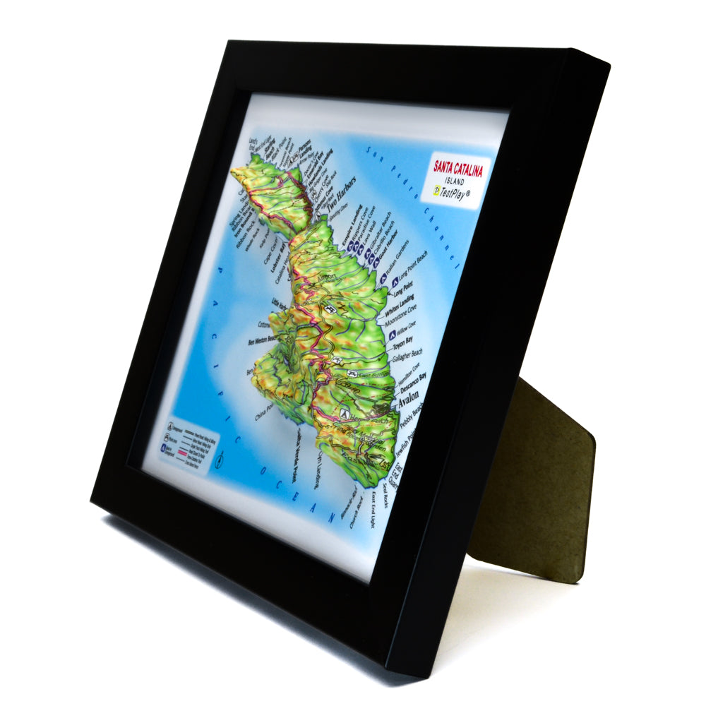 Santa Catalina Island 3D souvenir map