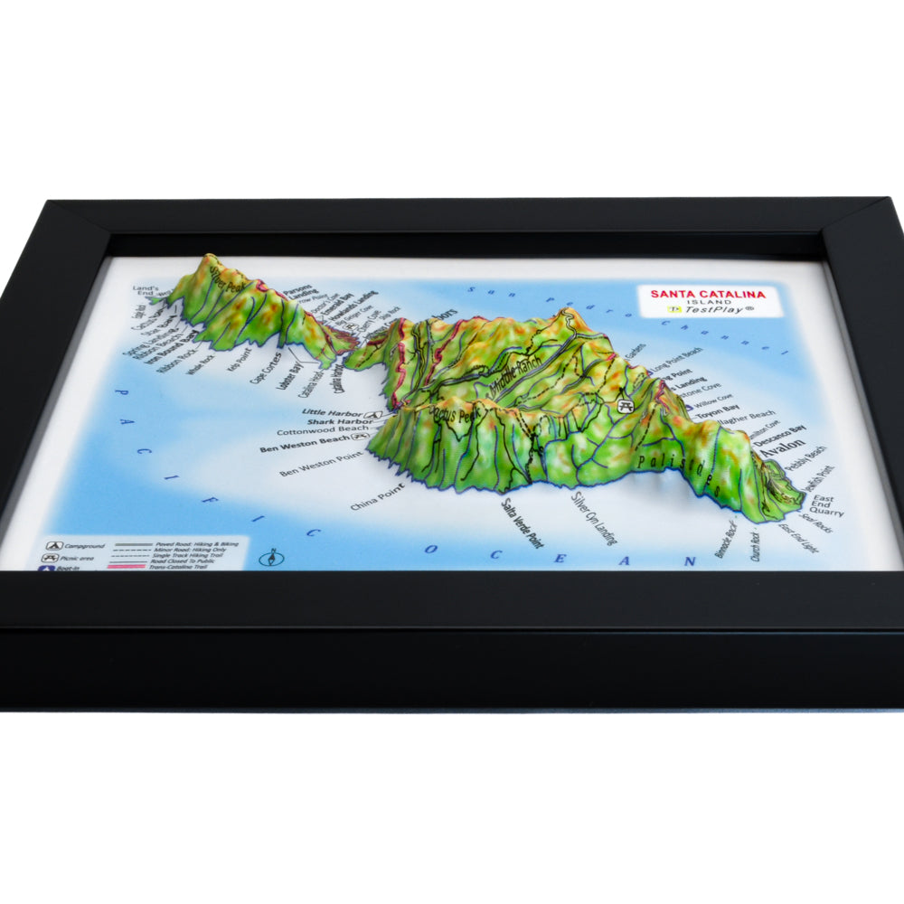 Santa Catalina Island 3D souvenir map