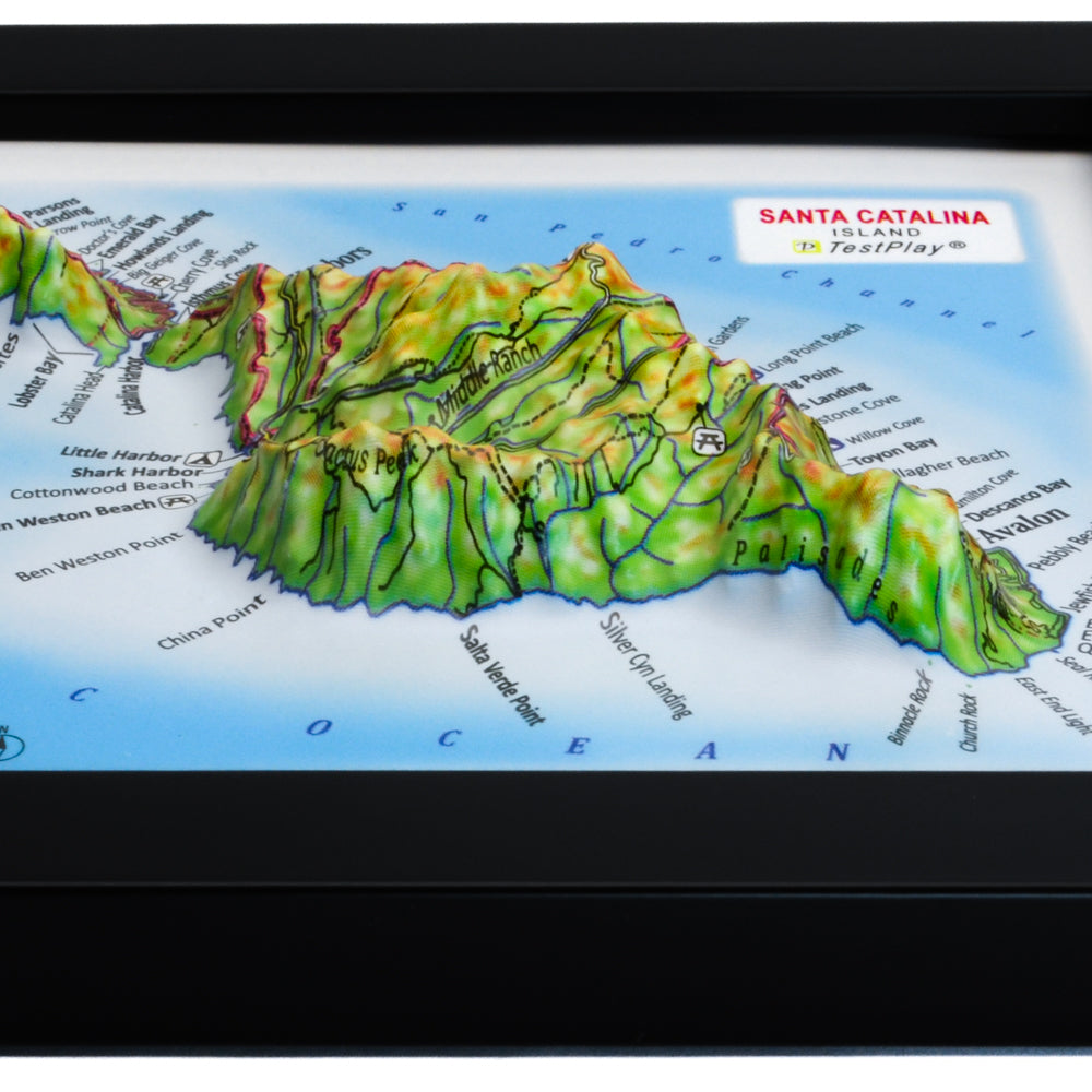 Santa Catalina Island 3D souvenir map