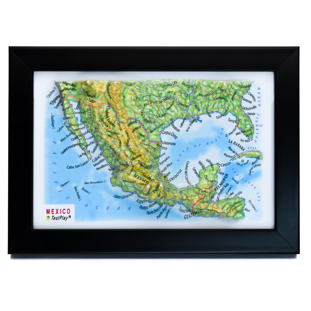 Mexico 3D souvenir map