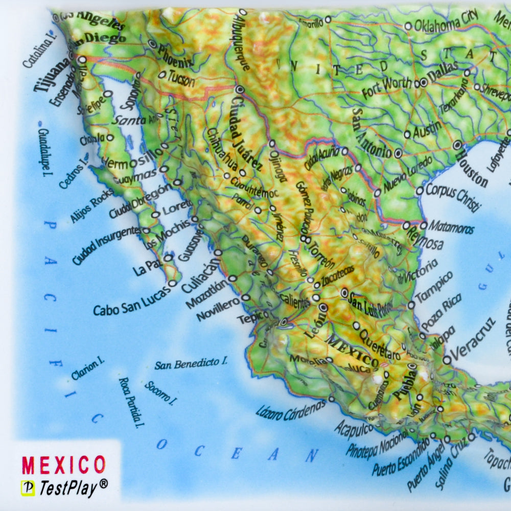 Mexico 3D souvenir map