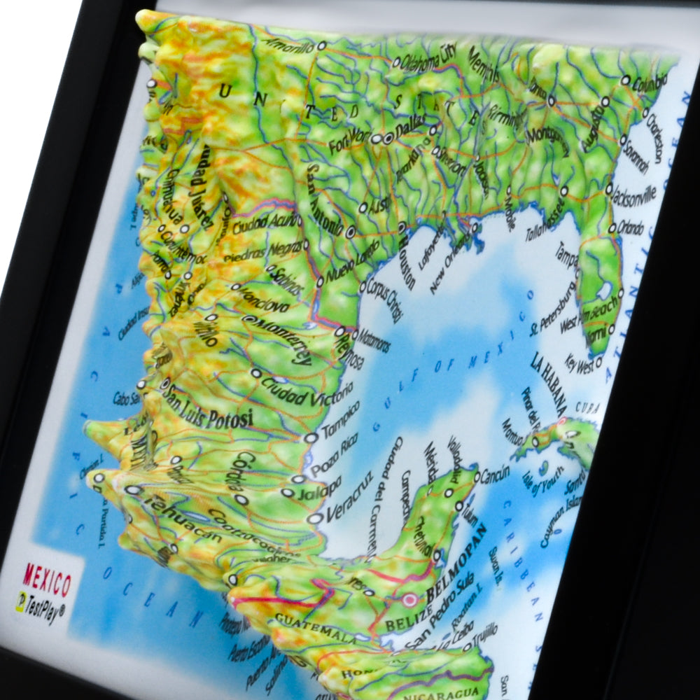 Mexico 3D souvenir map