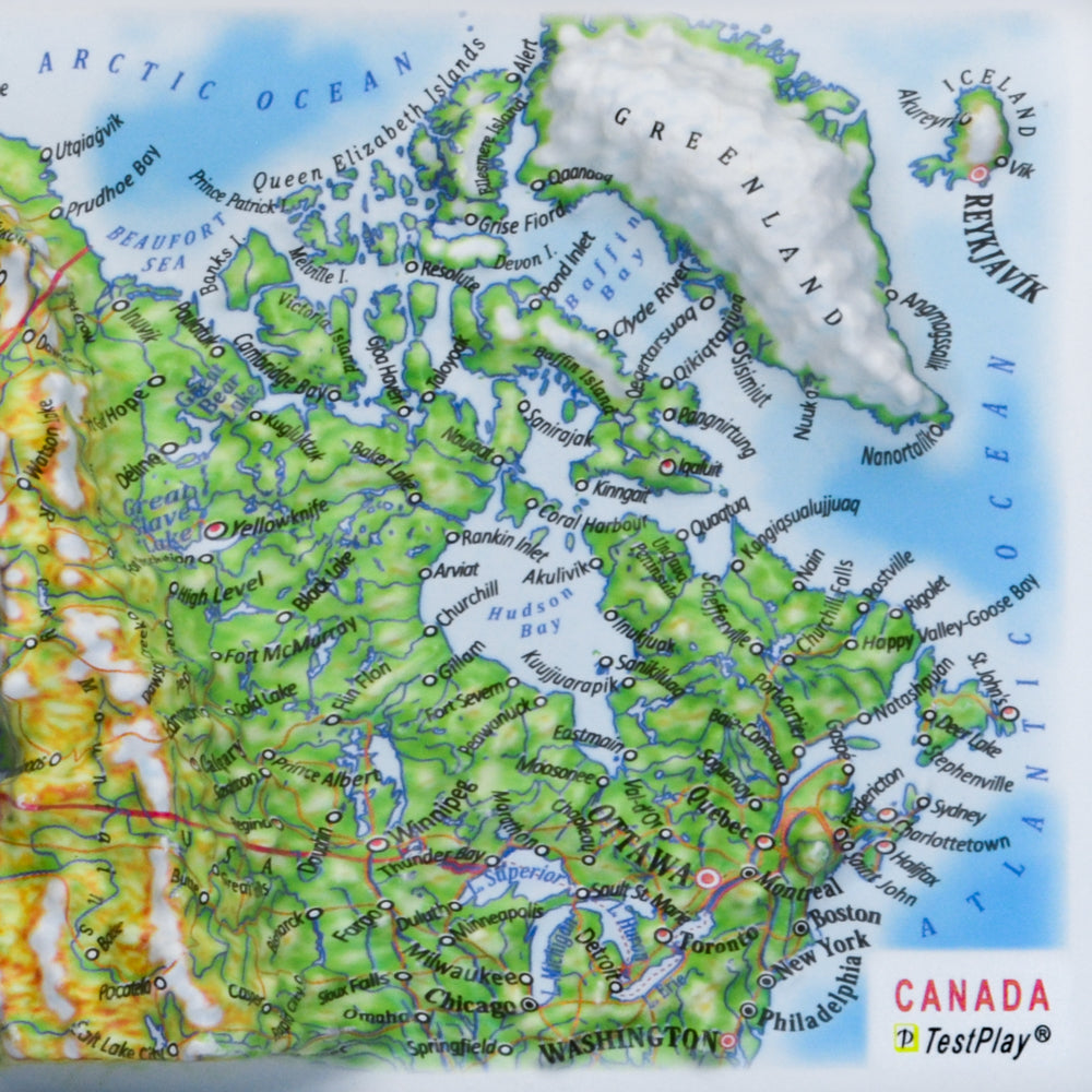 Canada 3D souvenir map