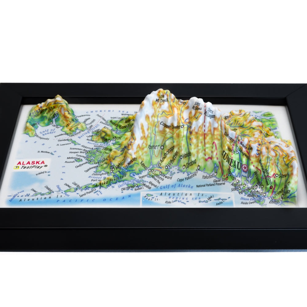 Alaska 3D souvenir map