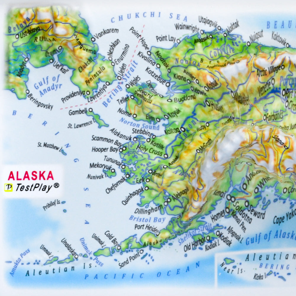 Alaska 3D souvenir map