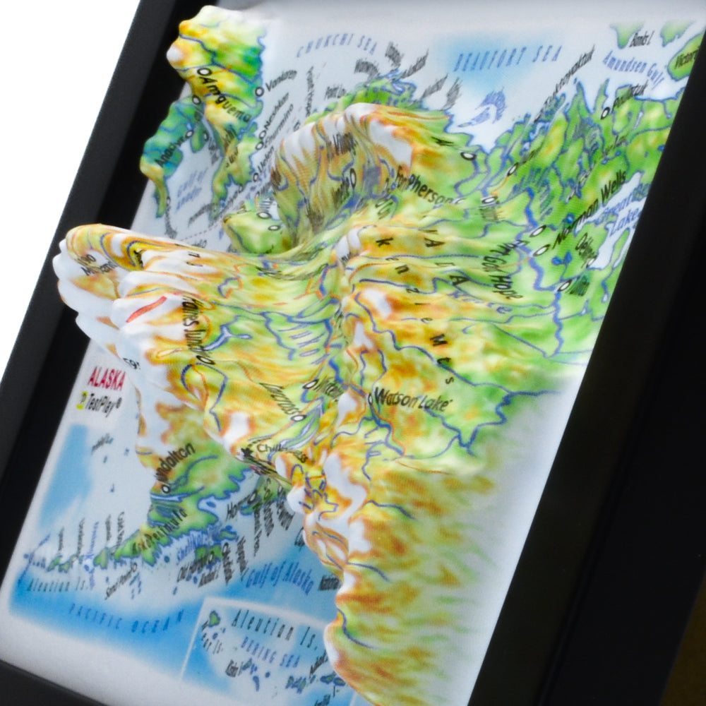 Alaska 3D souvenir map