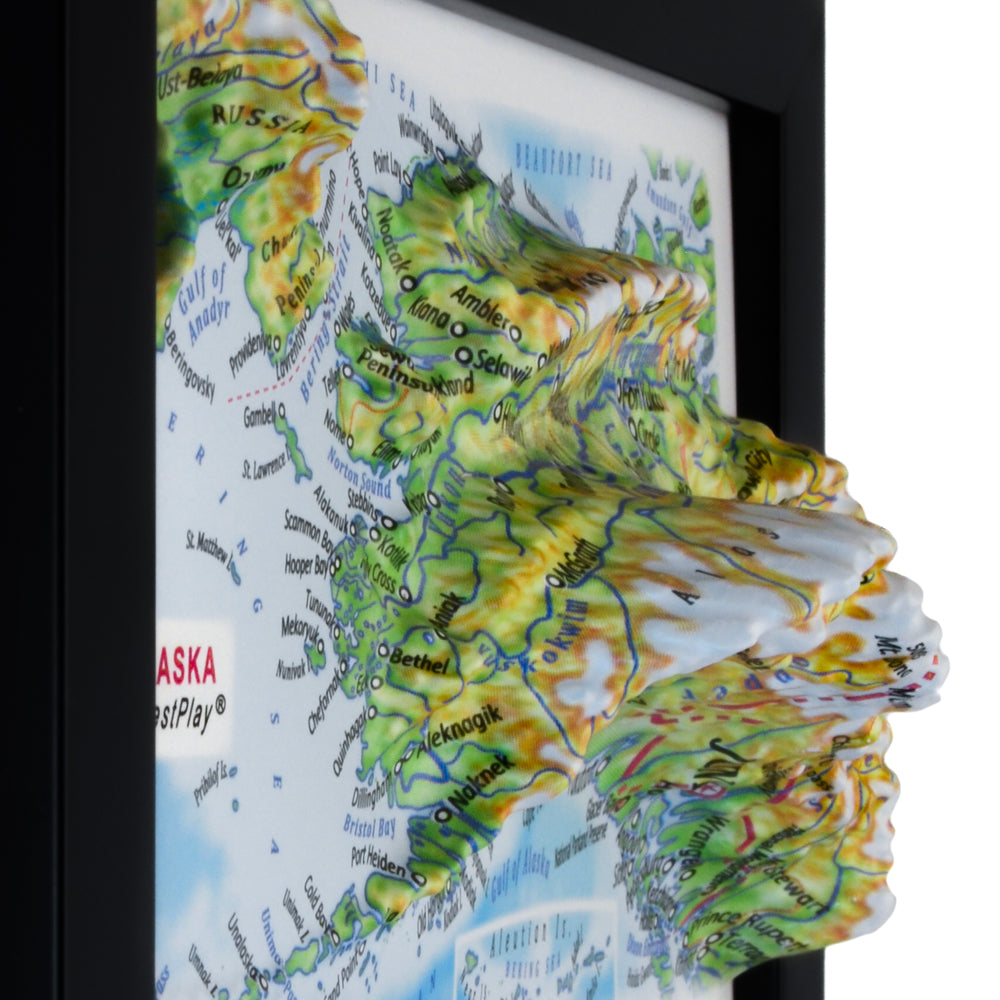 Alaska 3D souvenir map