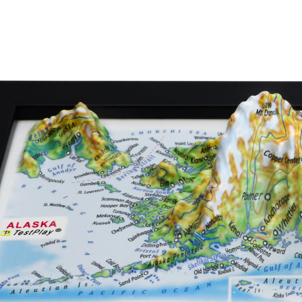 Alaska 3D souvenir map