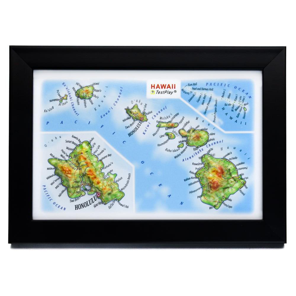 Hawaii 3D souvenir map