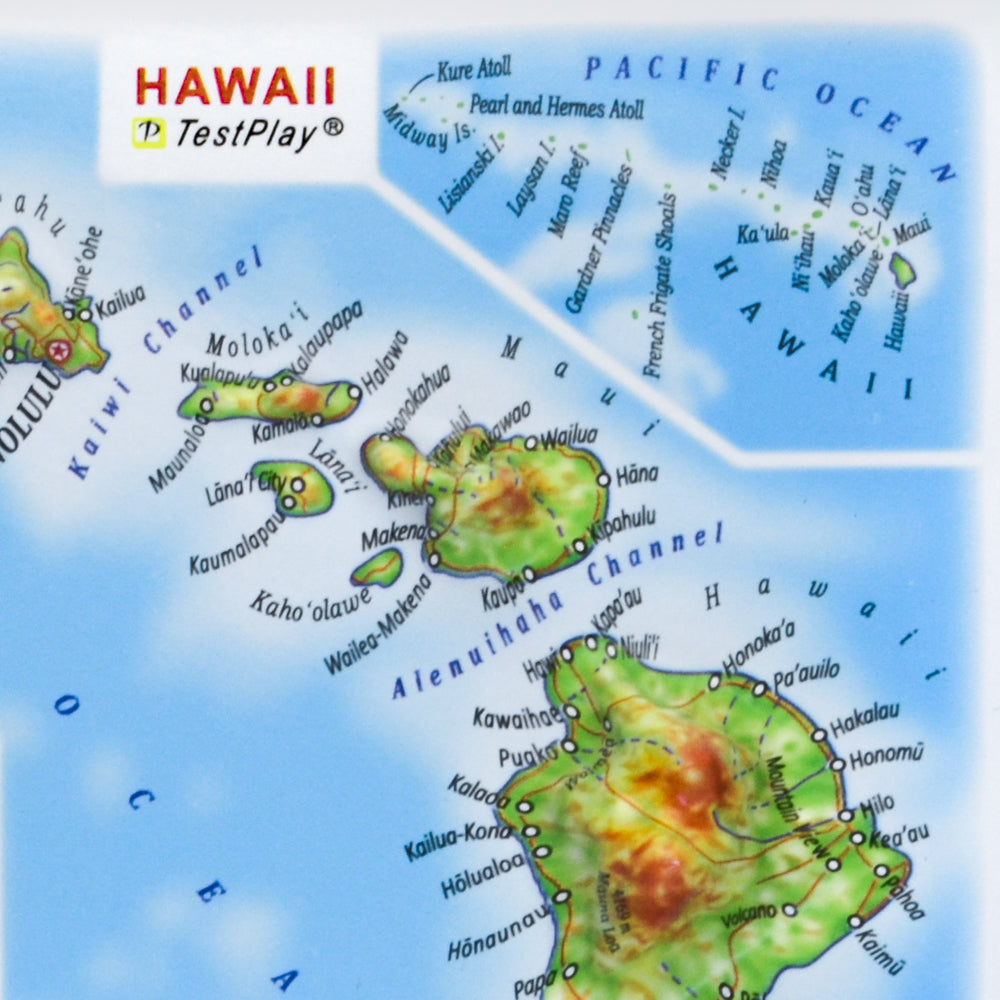 Hawaii 3D souvenir map