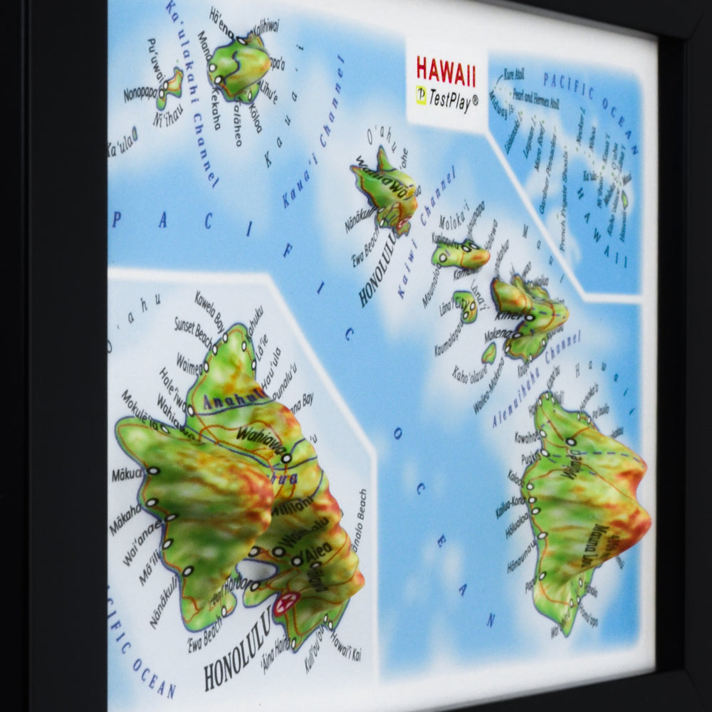 Hawaii 3D souvenir map