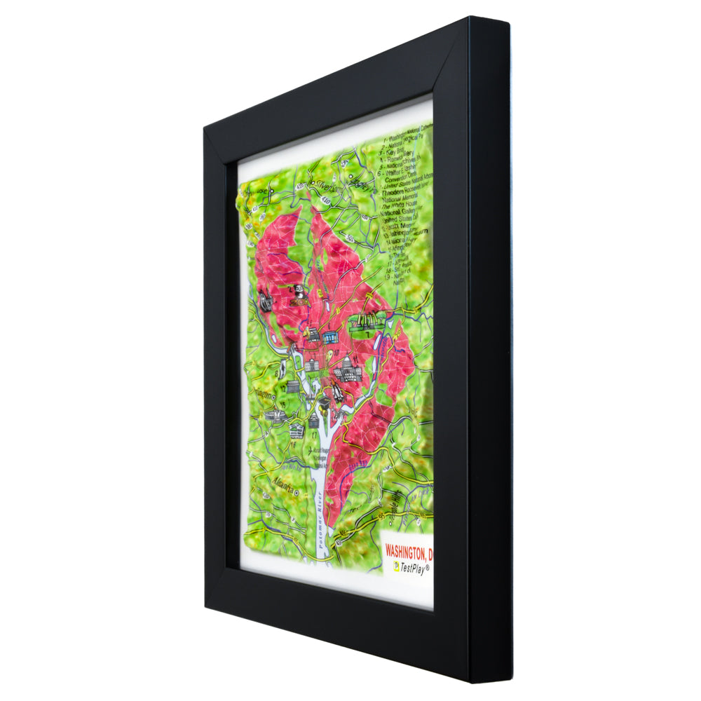 Washington, DC 3D souvenir map