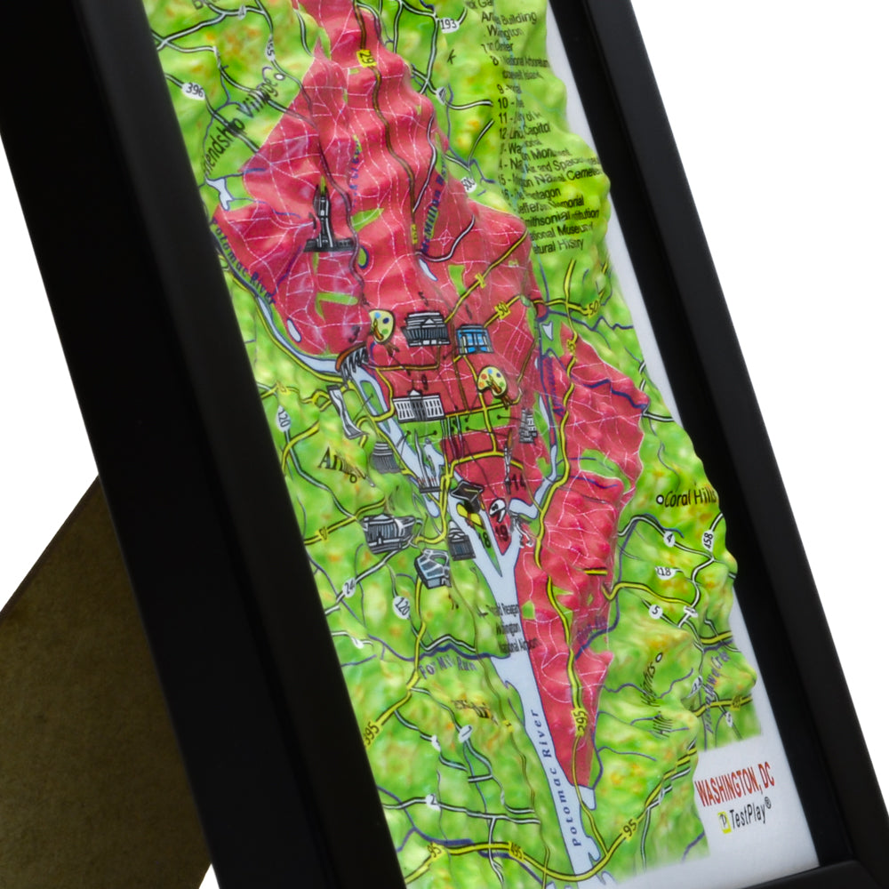 Washington, DC 3D souvenir map