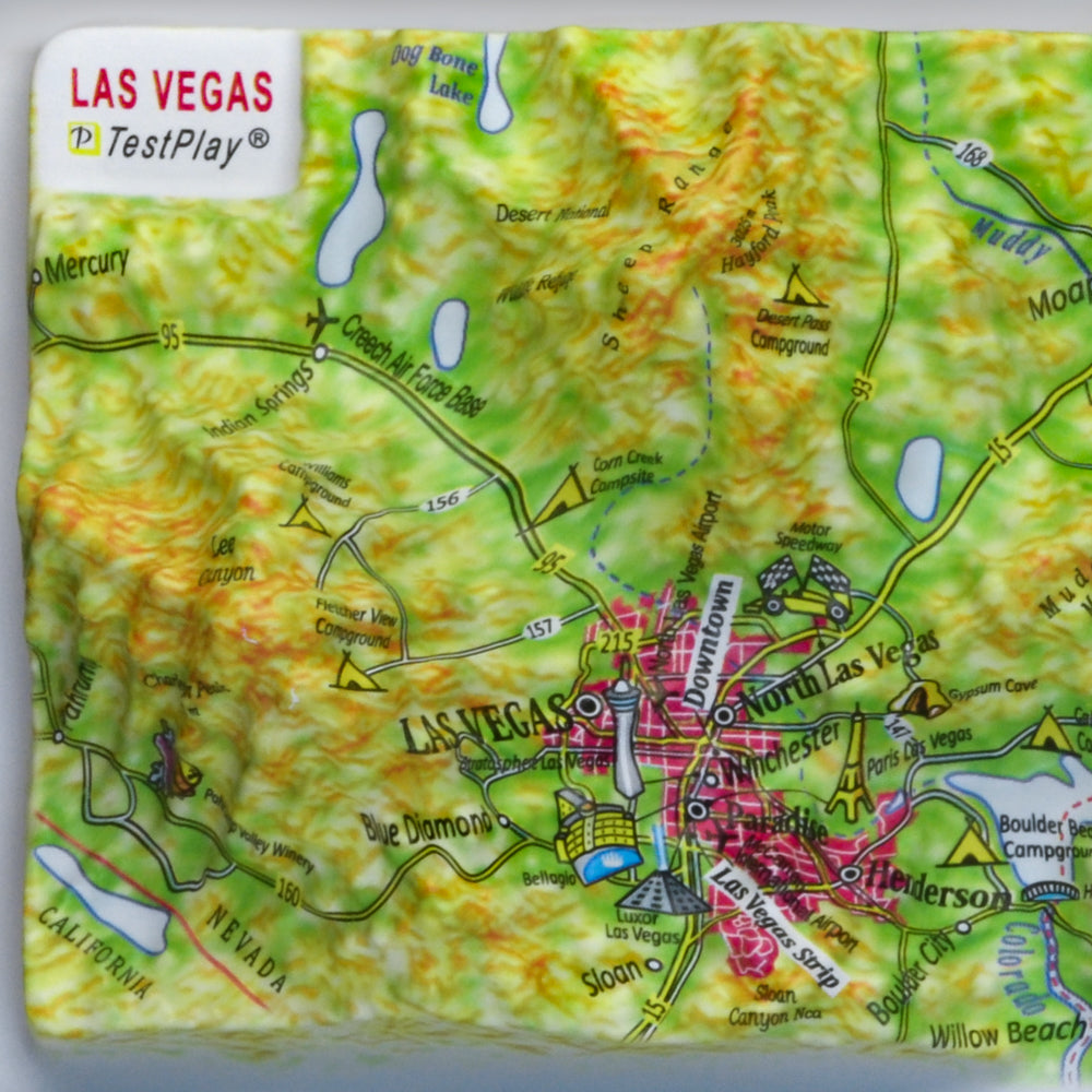 Las Vegas 3D souvenir map