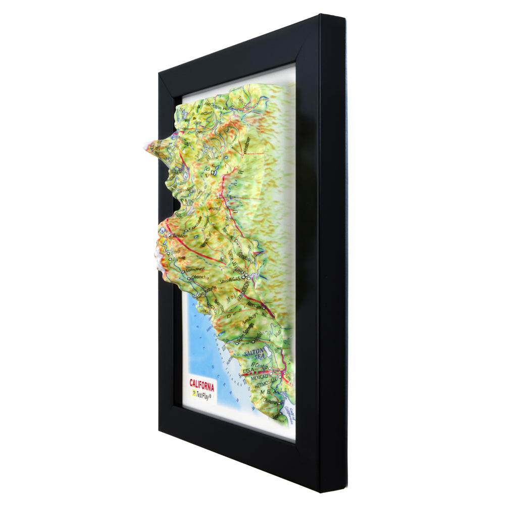 California 3D souvenir map