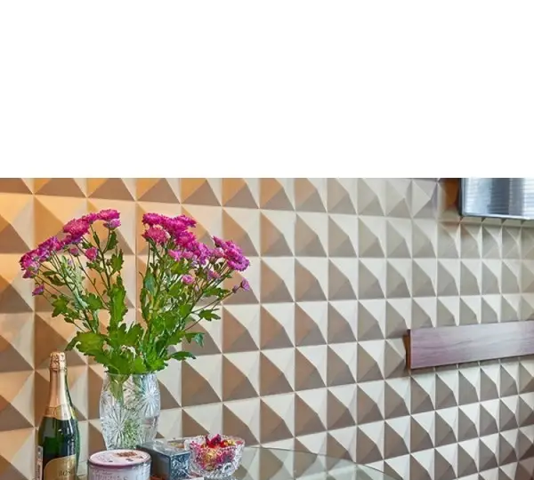 2pcs Panels Wall ABS Stone Art Plastic Mold Decor 3D Plaster Tile Form Design