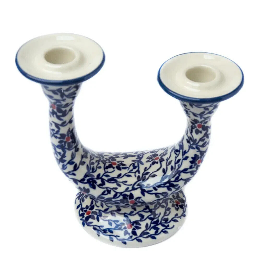 New Candlestick Two Candles Ceramic Ukraine Hand Painted Ornament Decor