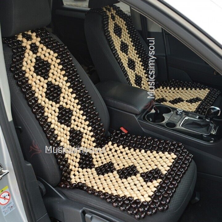 New Cushion Cover Therapy Wooden Beaded Massage Vehicle Car Seat Chair Rolling