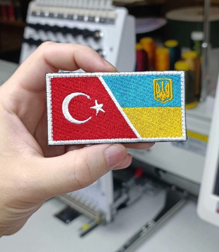 Ukraine Patch - Turkish flag + Ukrainian flag