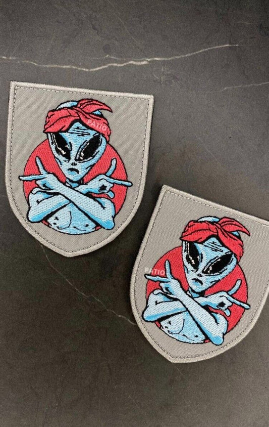 Ukraine Patch - Alien- space- man extraterrestrial